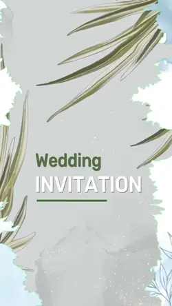 Wedding invitation card Capcut Template