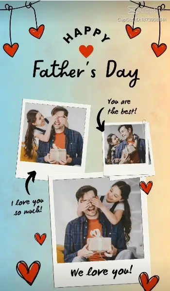 father's day capcut template links